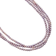 TASAKI 嬰兒珍珠項鍊，3 串，珍珠直徑 3.5-4.0 毫米，銀色，粉紅色。女士款。 [二手]