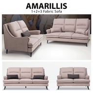 AMARILLIS SOFA SET/SOFA 1, 2 & 3 TEMPAT DUDUK SOFA RUANG TAMU/1+2+3 FABRIC SOFA/SET SOFA/LIVINGROOM 