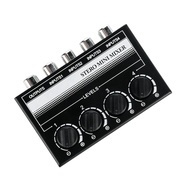 Mixer Audio Stereo Mini 4 Channel Support RCA Input Dan Output