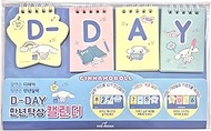 D-day Popular Cute Character Friends Desk Standing Calendar with Decorative Stickers for Count down 