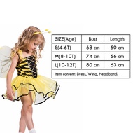 ZZOOI Halloween Costume Kids Animal Cosplay Tiger Leopard Bee Unicorn Pink Cat Tutu Dress Christmas 