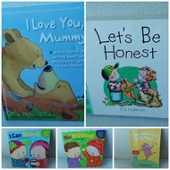 親子繪本兒童讀物書 story book : $20-Let's be Honest, $10-I Love You Mummy, $10-I am Invited to a party, $5-I 