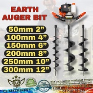 HeavyDuty ‼️ Auger Bit 2”4”6”8”10”12” Mata Tebuk Gerudi Tanah / Soil Auger Bit / All Size Ready Stoc