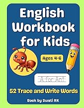 English Workbook for Kids: Trace and Write Alphabet Words for Ages 4–6 | Early Learning Letter Pract