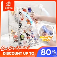 POPMart Acrylic Display Box Transparent Organizer POPMart Model Magnetic Storage Box Kotak Storan