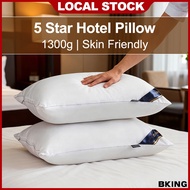 Hilton Pillow Luxury Hotel Pillow 1300g Sleep Pillow Premium Comfort Skin Friendly Fibre Pillow