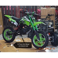pocket bike scrambker 49cc (green apple & Black)