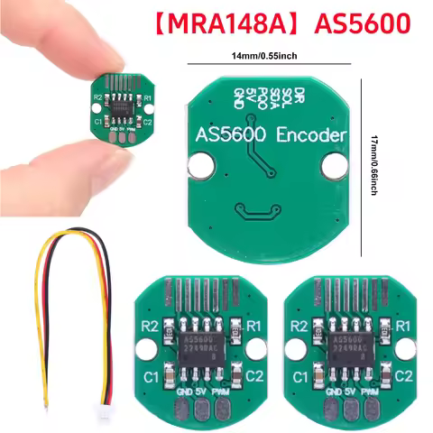 AS5600 Magnetic Induction Angle Measurement Sensor Module PWM I2C Interface Magnetic Rotary Encoder 