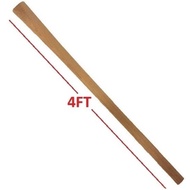 4FT HOE WOOD HANDLE /4FT BATANG CANGKUL BENGKOK LURUS / BATANG CANGKUL JENIS JAWA