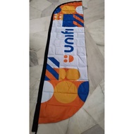 Unifi new logo Full Set Feather Flag/Flag only/Case only/Stand only/Roll up bunting