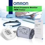 Omron HEM 7121J Fully Automatic Digital Blood Pressure Monitor with Intellisense Technology &amp; Cuff Wrapping Guide for Most Accurate Measurement (White) Batteries not included