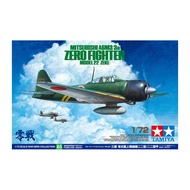 💯Tamiya Scale Models #60785 - 1/72 Mitsubishi A6M3/3a Zero Fighter Model 22 (Zeke) | War Bird Collec