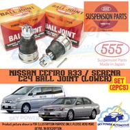 NISSAN CEFIRO A33 / SERENA C24 555 JAPAN BRAND BALL JOINT (SET 2PCS) (LOWER)