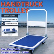 150 Kg Capacity Hand Truck Trolley Foldable Push Trolley Cart Foldable Hand Truck Platform Type