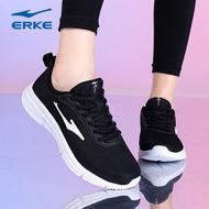 รองเท้าวิ่งผู้หญิง Erke Breathable Lightweight Summer Sports Shoes รองเท้าวิ่งแบบสวมหัวสี่เหลี่ยมป้อ