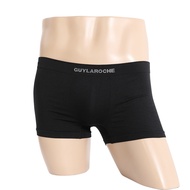 Guy Laroche กางเกงในชาย ทรงTrunks ผ้าSeamless กระชับ ไร้รอยตะเข็บ แพ็ค 3 ตัว สีดำ (JUU6901R5BL)