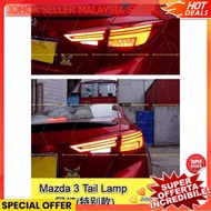Mazda 3 TailLamp Led Light bar Tail brake Lamp DRL Turn running signal Trunk Sport 马自达 3 尾灯 改装 原装洞位 