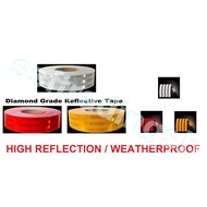 REFLECTIVE STICKER / 50MM X 1METER REFLECTIVE STICKER / DIAMOND GRADE REFLECTIVE STICKER / WEATHERPR