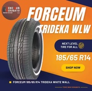 Ban Forceum 185/65 R14 18565 R14 18565R14 185/65R14 185/65/14 R14 R 14 trideka WLW white wall Stripe