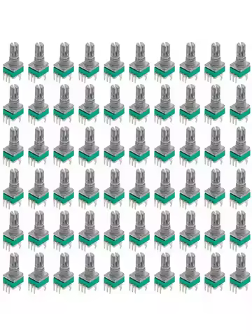 100PCS RK097 Precision Linear Potentiometer Vertical Single Link Shank 15mm D axis B2K B10K B20K B50