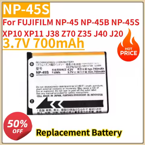 High Quality New NP-45S Camera Battery 3.7V 700mAh For FUJIFILM NP-45 NP-45B NP-45S XP10 XP11 J38 Z7
