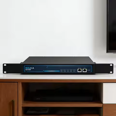 4/8 Channel HD to RF Modulator 1U Rack Mount Two Ethernet Ports RF Output DC12V Hotel IPTV CATV Head