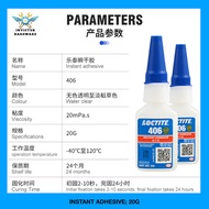 Colourless Loctite 406 instant adhesive super glue 20ml diy kasut high grade welding jewellery shoe 