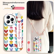 SUPER MOUSE | เคสโทรศัพท์ซิลิโคนลายการ์ตูนกันกระแทกพร้อมสายคล้องข้อมือสำหรับ iPhone 15Promax 14Pro 1