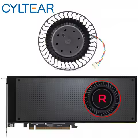 BFB1012SHA01 BV5 RX VEGA56 VEGA64 Cooler Fan For AMD XFX Radeon RX VEGA 64 56 SILVER Graphics Card F