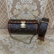 LV 原花金釦Papillon Trunk肩斜背包M57835