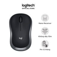 Chuột không dây Logitech M186 - USB nhỏ gọn thuận cả 2 tay phù hợp PC/Laptop check seri hàng chính h