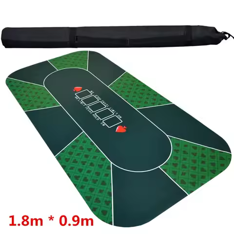 180*90cm Texas Hold'em Tablecloth Poker Board Game Rubber Pad Casino Gaming Roulette Dice Betting Ma
