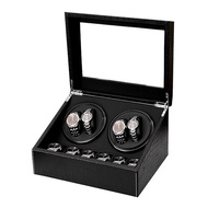 Caจัดส่งจากประเทศไทย Watch Winder กล่องเก็บนาฬิกา 4 เรือน กล่องหมุนนาฬิกา ตู้เก็บนาฬิกา แข็งแรง ทนทา