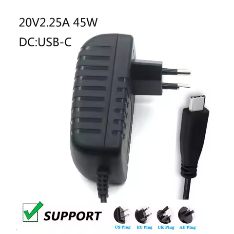 20V 2.25A 45W Type-C USB-C AC Lapter Adapter Charger For ASUS Chromebook C302 C302C C523 C523N C523N