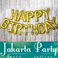 Happy Birthday Gold Balloon Set HBD Foil Balloon Set Happy Birthday Balloon/