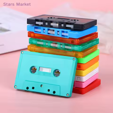 New 1Pc Color Blank Tape Case Audio Magnetic Audio Recording Cassette Tape Shell Empty Reel To Reel 