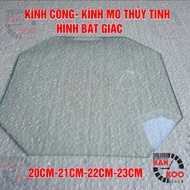 Curved (MO) vertical octagonal glass in many sizes for wall clocks, antique clocks, wall clocks