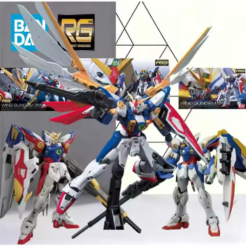 Bandai RG 1/144 Wing Gundam Wing EW Wing Zero 3 Styles Plastic Mobile Model Gundam W Desktop Hobby C