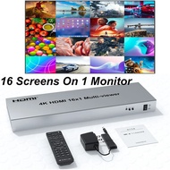 4K HDMI Multi-viewer 1080P 16x1 Multiviewer Screen Splitter 16 in 1 Out Seamless Switch Video Conver