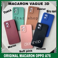 case oppo a76 sofcase casing oppo a76 macaron pro camera - coklat