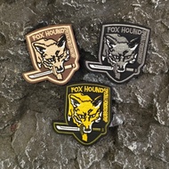【Customized】QN Metal Gear Solid FOX HOUND Fox Hunt Embroidered Diamond Dog Morale Badge Fox 3D Velcr