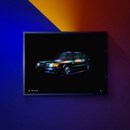 Classic Cars-1984-SAAB-900 SPG /Art Print/掛畫/限
