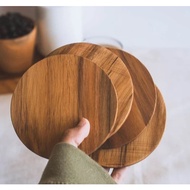 MAHOGANY WOODEN COASTER WOODEN COASTER ROUND COASTER