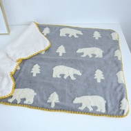 Double-Layer Knee Blanket Export Japan Friendshill Baby Stroller Blanket Air-Conditioned Room Blanket Pet Blanket