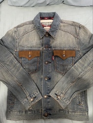 EDWIN exclusive vintage XU denim Jacket Size M 牛仔褸 外套 trucker outwear 古著 blue