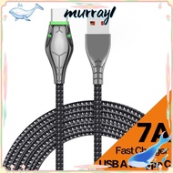 MURRAY Type C Fast Charger Cable, 100W 2M/ USB Type A To Type C Cable, Durable Snakehead 7A with Gre