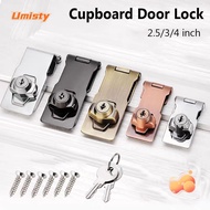 UMISTY Keyed Hasp Lock Office Cupboard Punch-free Burglarproof Cabinet