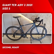 Rb Giant tcr adv 3 2021 size XS Groupset Shimano Tiagra 2x10s second Smooth under 100km Carbon Road bike Racing bike 50cm