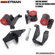 EPMAN Engine Swap Conversion Motor Mounts For 1996-2000 EK Honda Civic H22/H23 H-Series EP13MM96HD5H