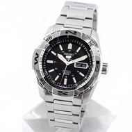 BNIB Seiko 5 Sports Automatic Japan Made SNZJ05 SNZJ05J1 SNZJ05J Black Dial Stainless Steel Bracelet Men's Watch